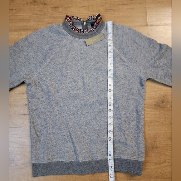 J.CREW Metallic Ruffleneck Sweatshirt - Picture 10 of 12